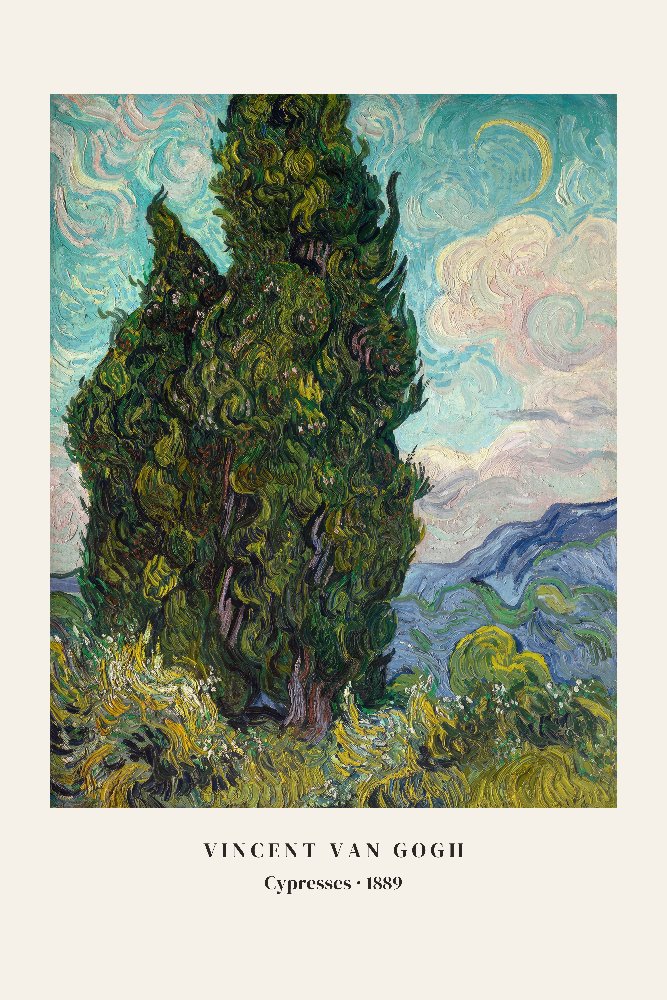 Cypresses by Vincent van Gogh