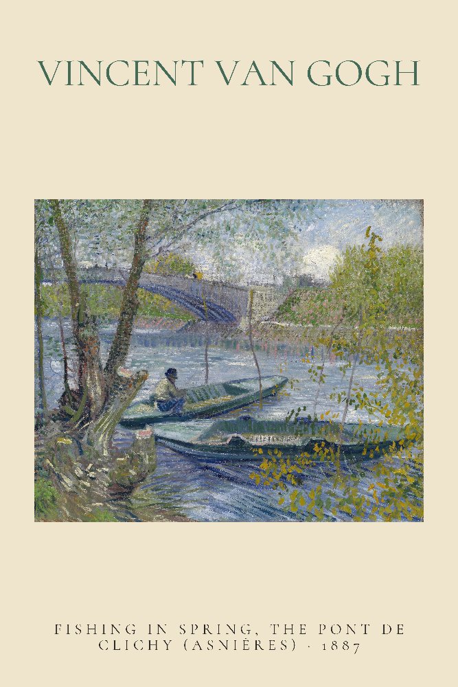 Fishing in Spring, the Pont de Clichy (Asnières) by Vincent van Gogh