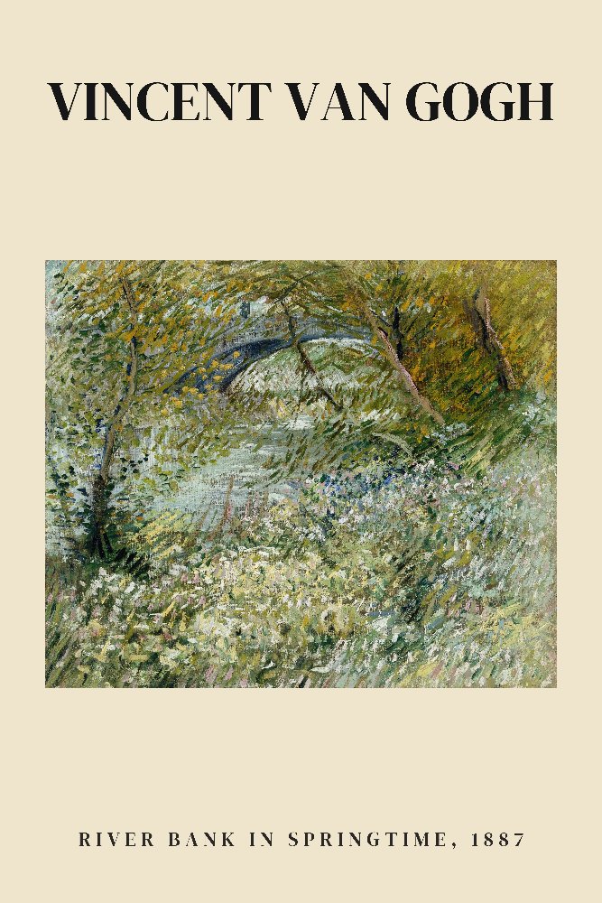 River Bank in Springtime by Vincent van Gogh