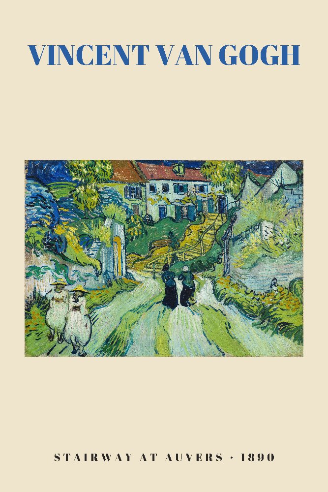 Stairway at Auvers by Vincent van Gogh