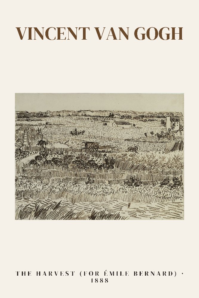 The Harvest (for Émile Bernard) by Vincent van Gogh