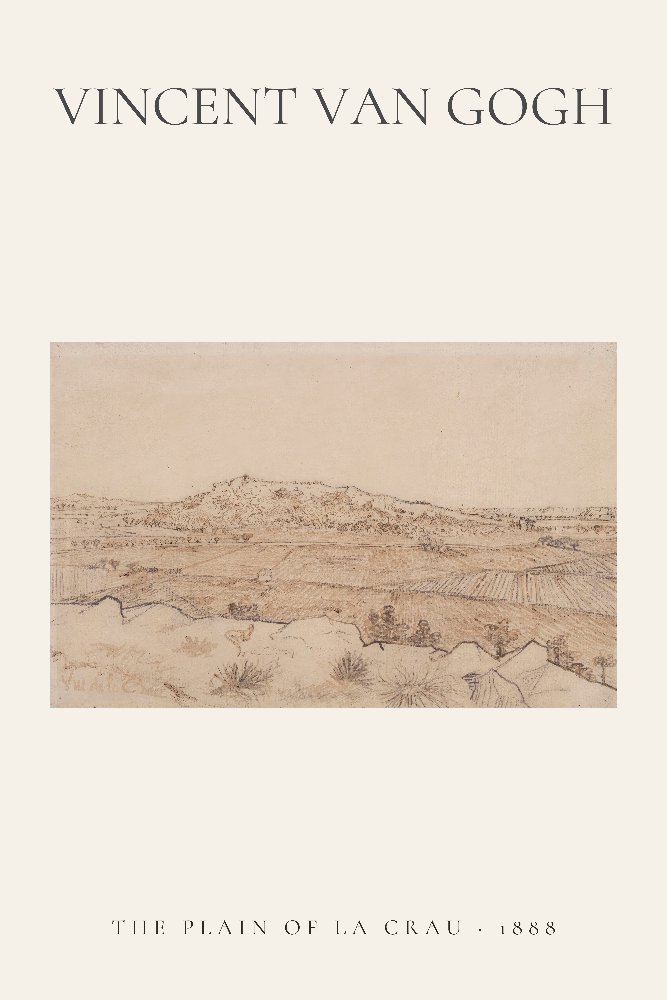 The Plain of La Crau by Vincent van Gogh