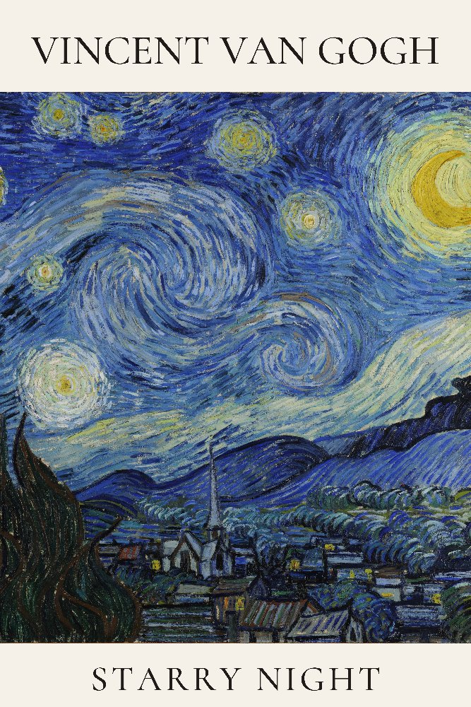 The Starry Night by Vincent van Gogh