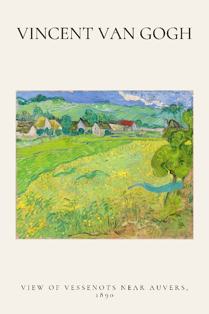 View of Vessenots Near Auvers by Vincent van Gogh