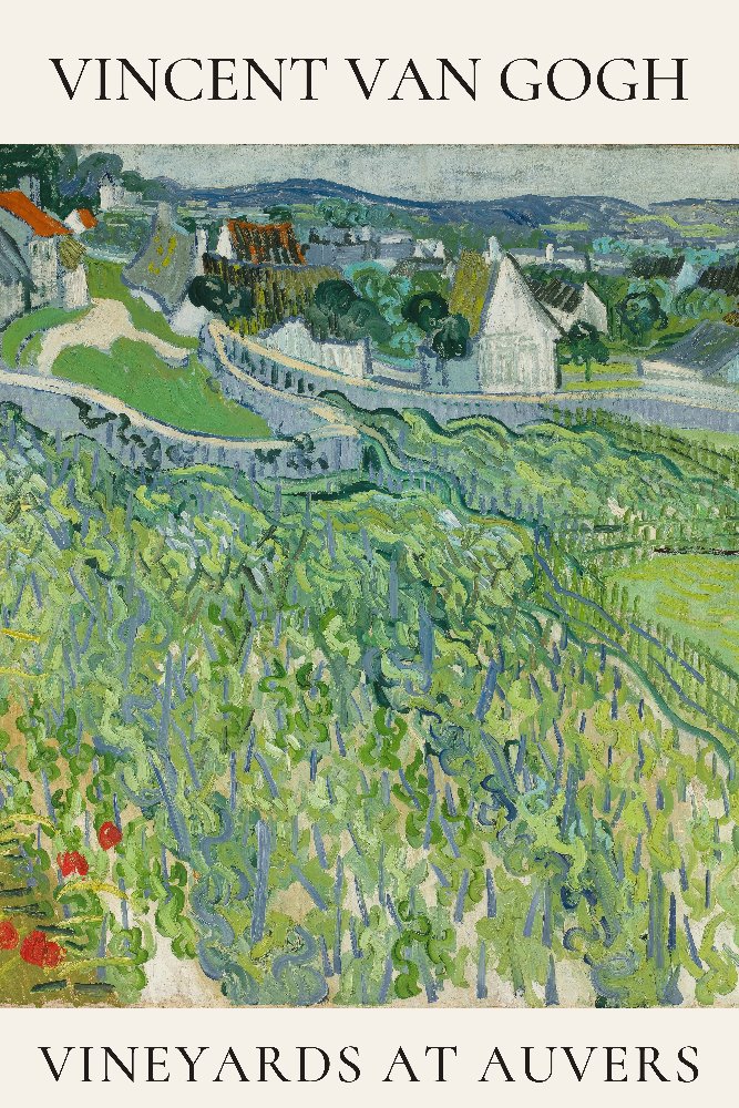 Vineyards at Auvers by Vincent van Gogh