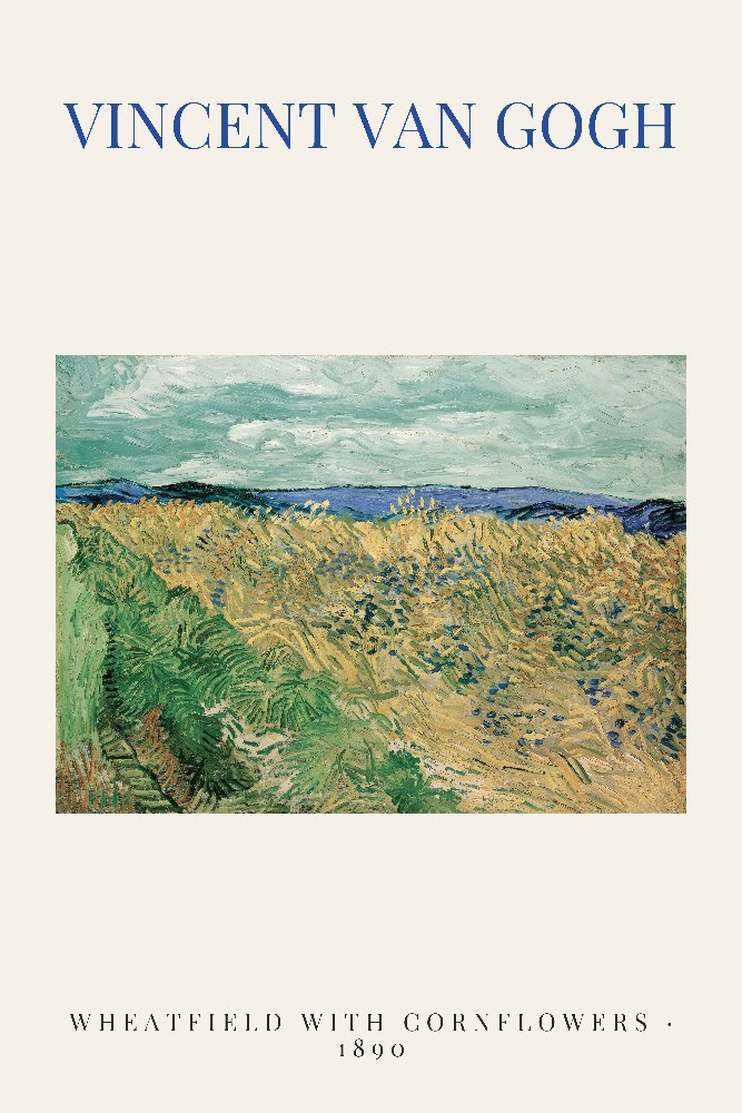 Wheatfield with Cornflowers by Vincent van Gogh