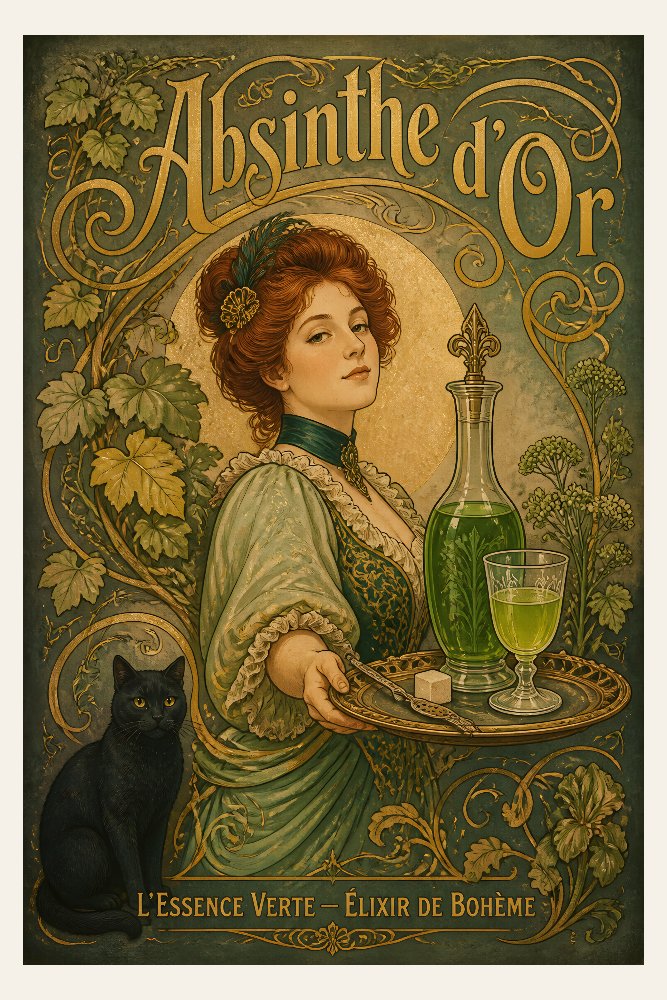 Absinthe d'Or Liqueur by Fab Posters