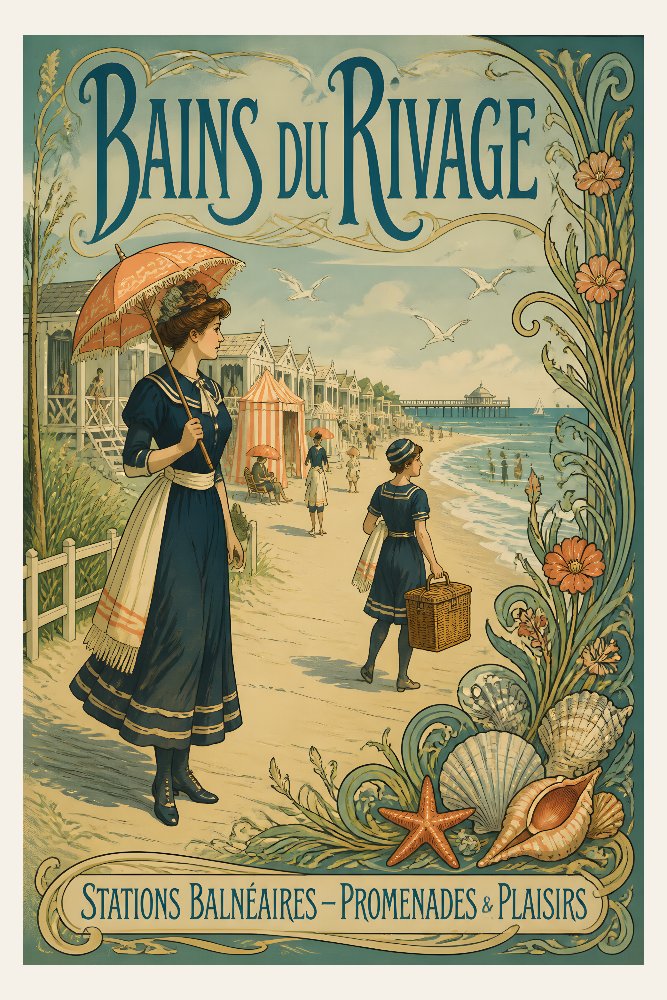 Bains du Rivage by Fab Posters