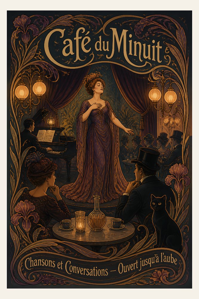 Café du Minuit by Fab Posters
