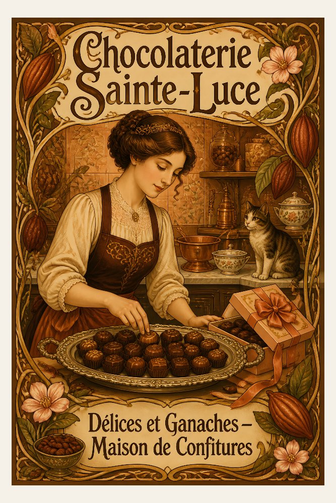 Chocolaterie Sainte-Luce by Fab Posters