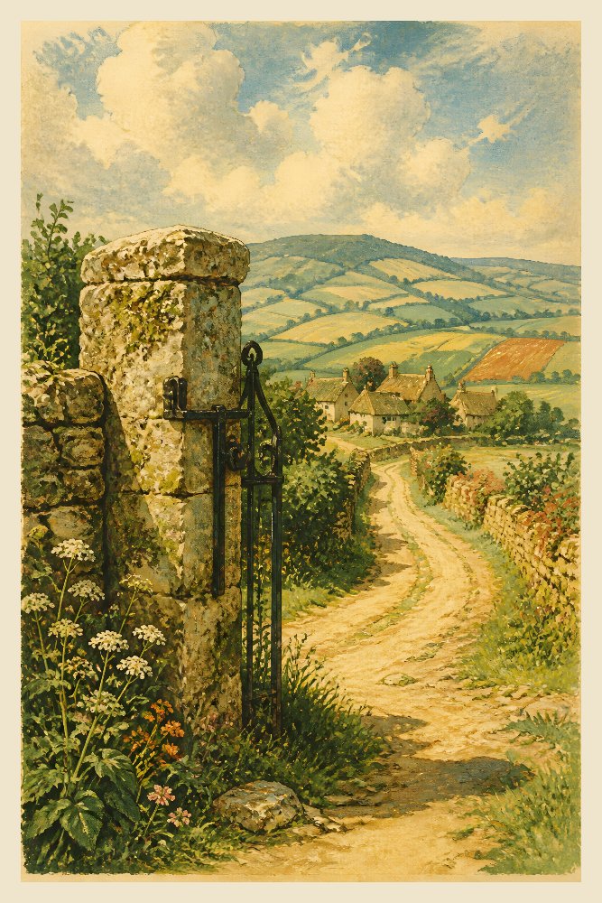 English Countryside — Garden Gate by Fab Posters