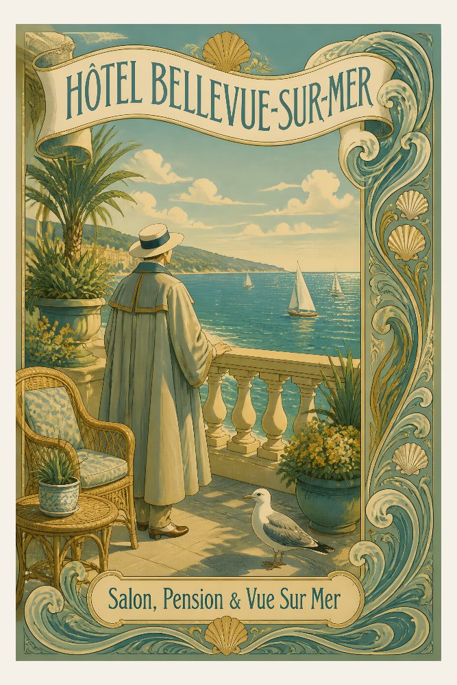 Hôtel Bellevue-sur-Mer by Fab Posters
