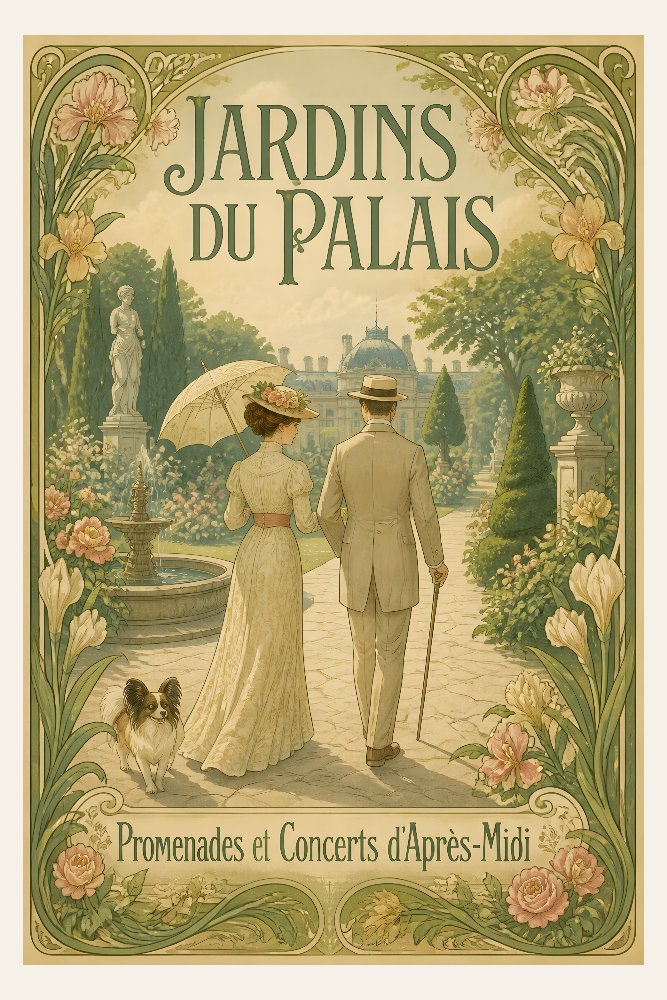 Jardins du Palais by Fab Posters