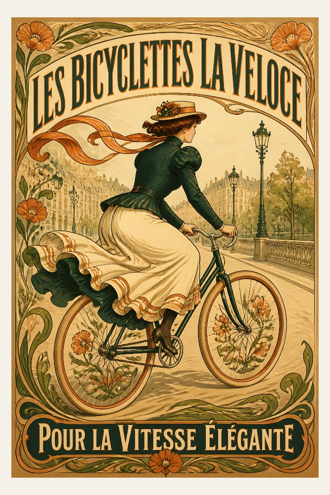 Les Bicyclettes La Veloce — La Veloce Bicycles by Fab Posters