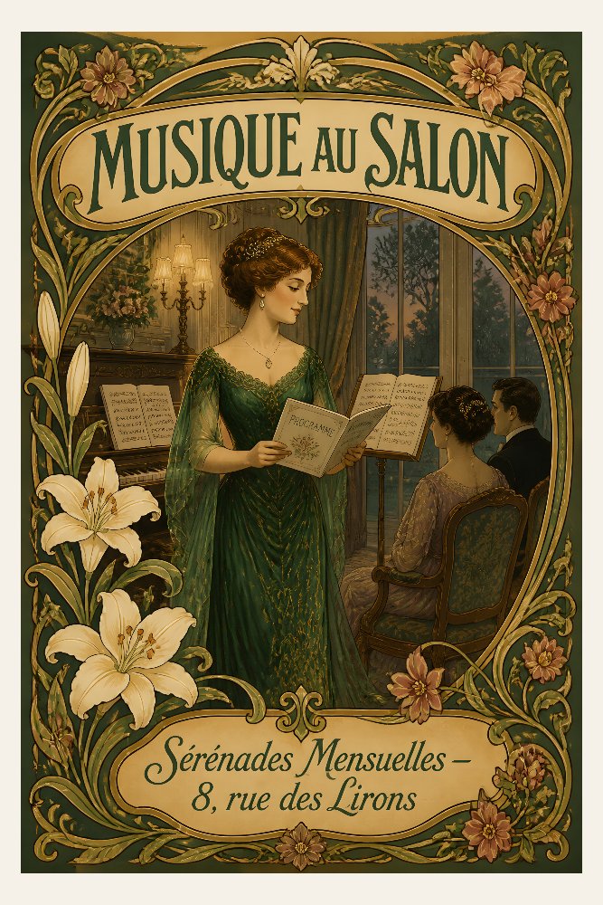 Musique au Salon — Salon Serenade by Fab Posters