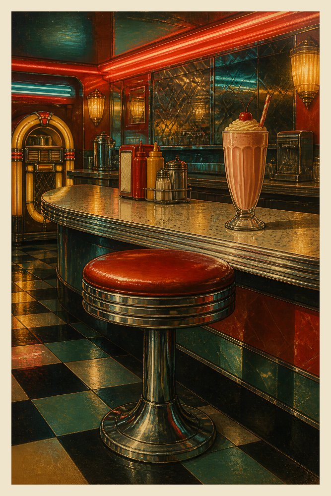 Retro Diner — Diner Countertime by Fab Posters