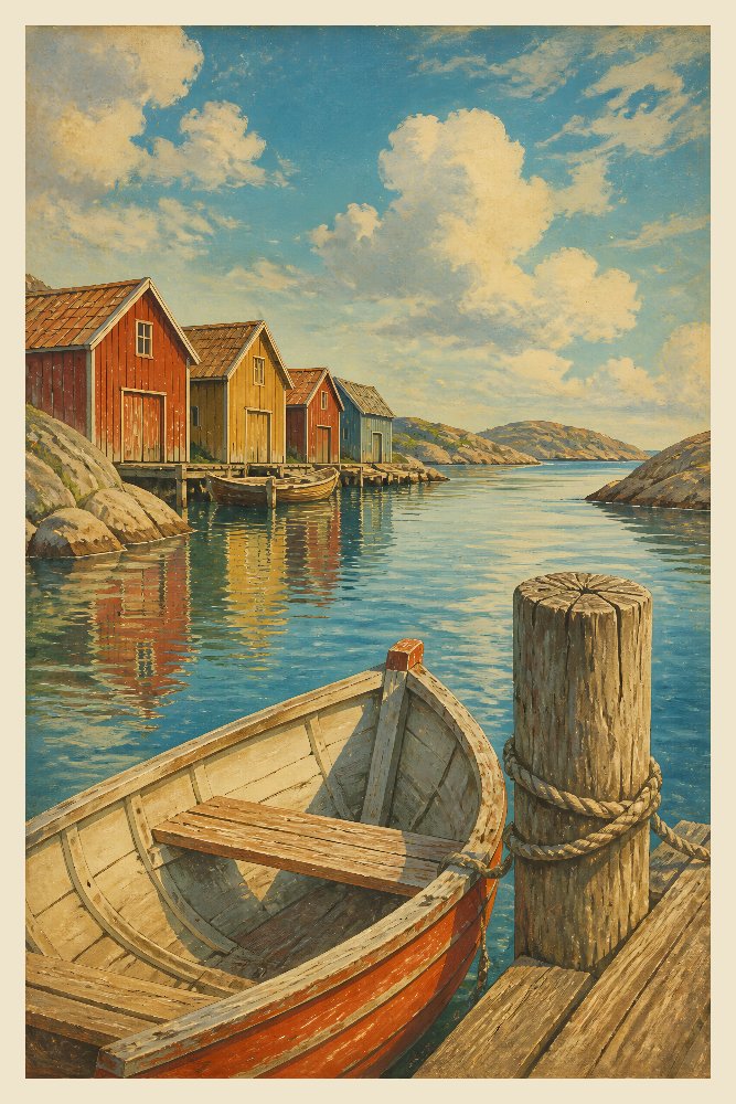 Scandinavian Summer — Midsummer Pier by Fab Posters