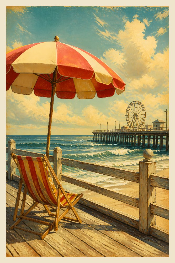 Seaside Boardwalk — Boardwalk Breeze by Fab Posters