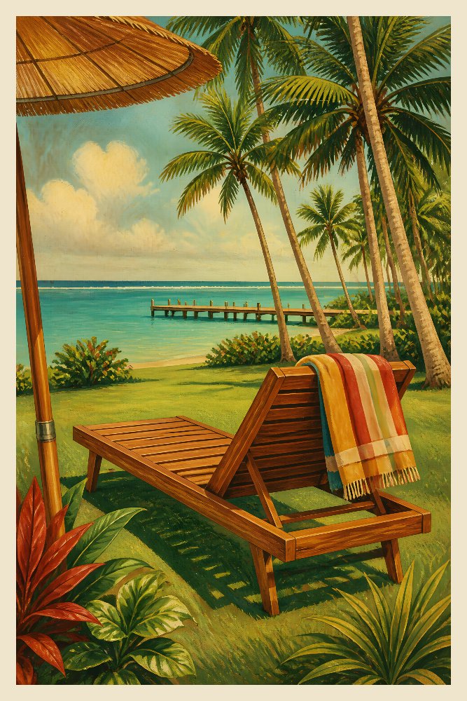 Tropical Resort — Palm Bay Lounge by Fab Posters