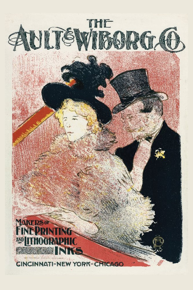 Ault and Wiborg, Ad. 105 by Henri de Toulouse-Lautrec