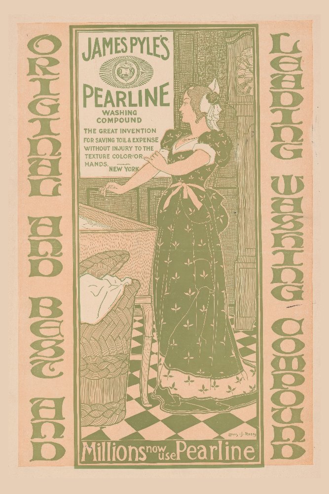 James Pyle’s Pearline Washing Compound by Louis Rhead