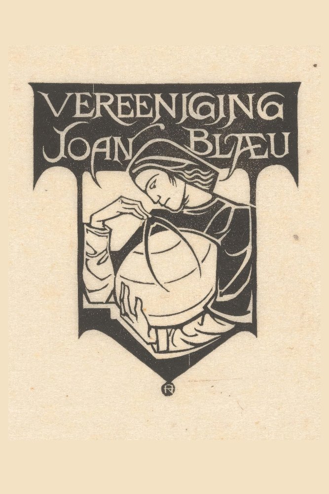 Ex libris van de Vereeniging Joan Blaeu by Richard Nicolaüs Roland Holst