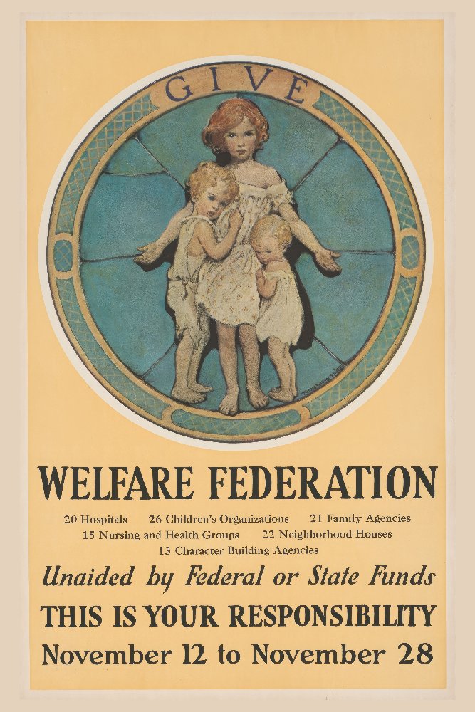 Give – Welfare Federation by Jessie Willcox Smith