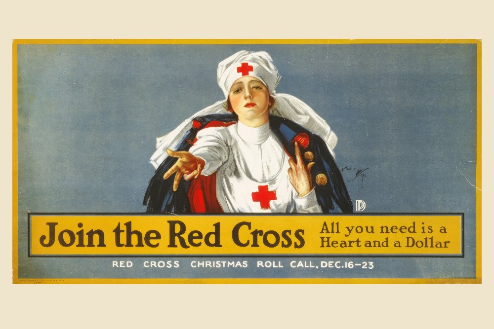 Join the Red Cross — All You Need Is a Heart and a Dollar by Harrison Fisher