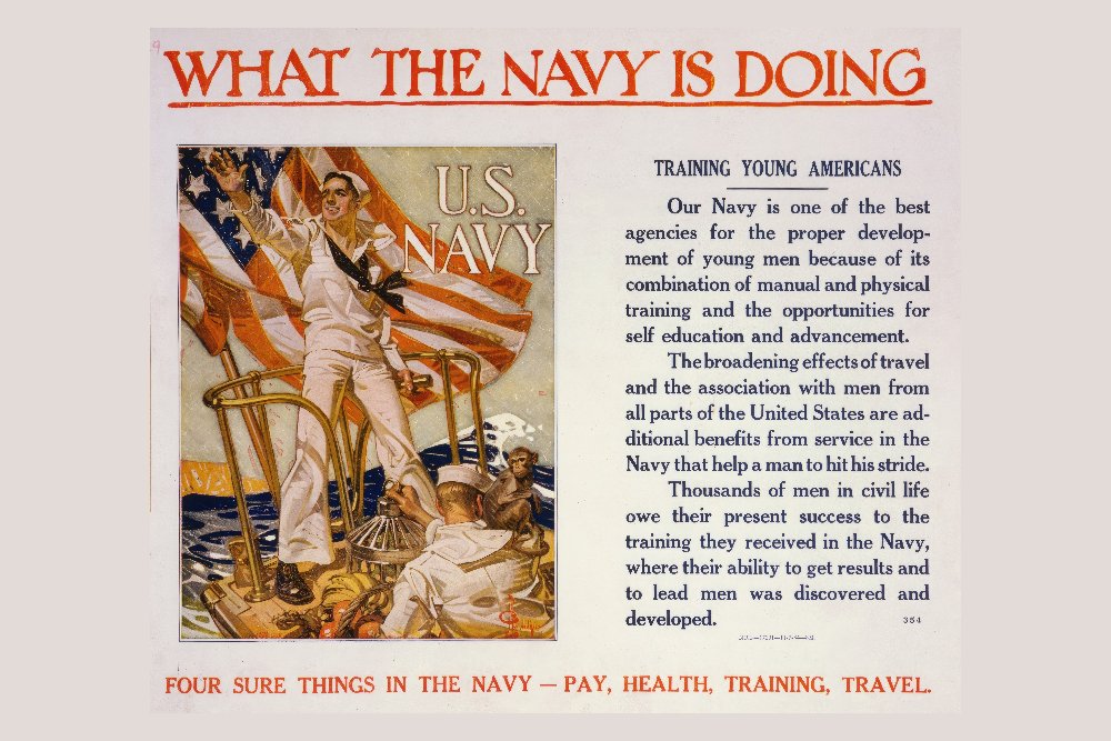 What the Navy Is Doing by J.C. Leyendecker