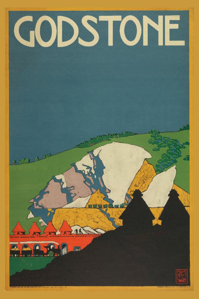 Godstone, London Underground by Edward McKnight Kauffer