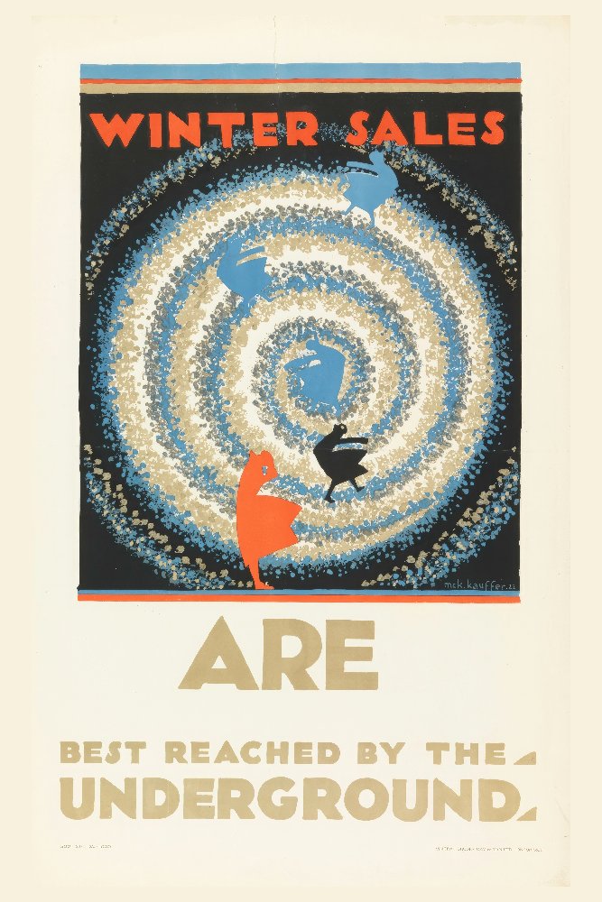 Winter Sales, for London Underground by Edward McKnight Kauffer