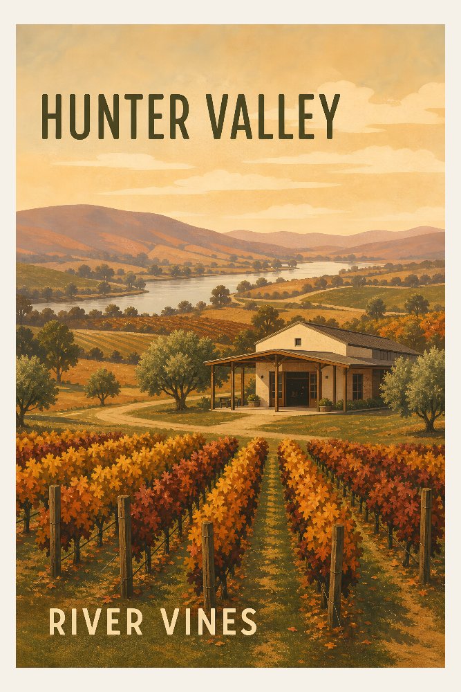 Hunter Valley — Hunter Rows by Fab Posters