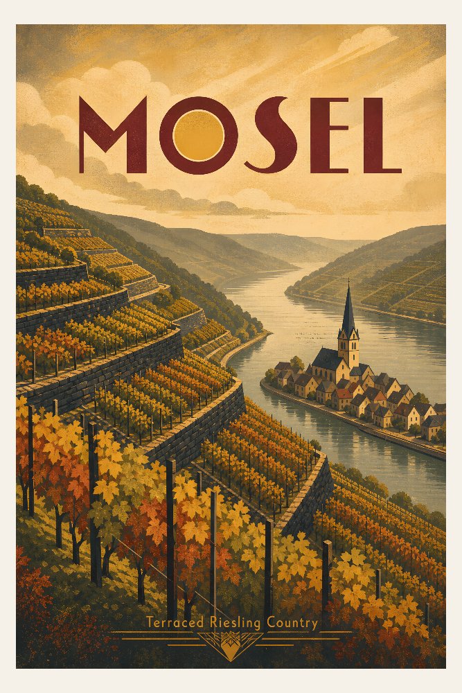 Mosel — River Terrace by Fab Posters