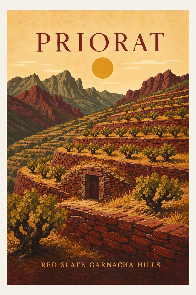 Priorat — Slate Terraces by Fab Posters